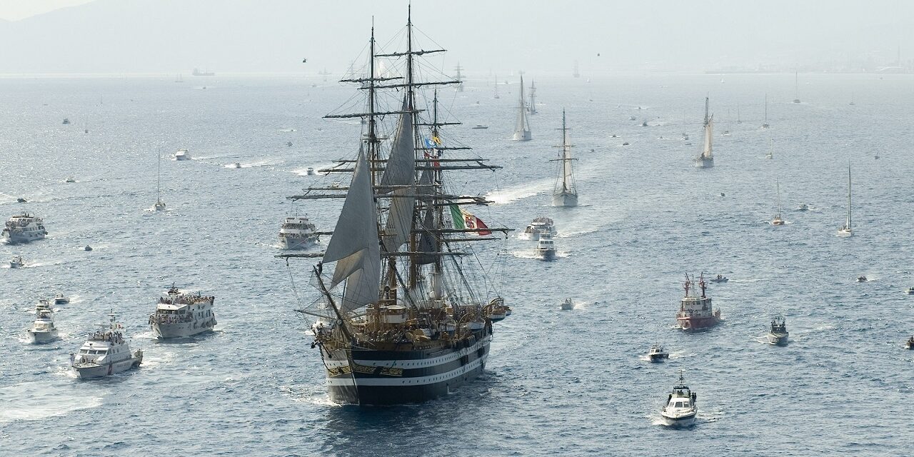 Setting off with Amerigo Vespucci in July to showcase Italian wine around the globe.